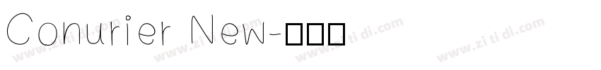 Conurier New字体转换